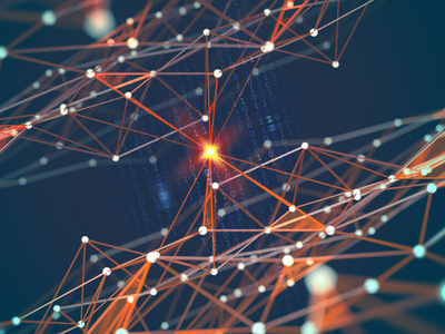 Artist's rendering of network connections.