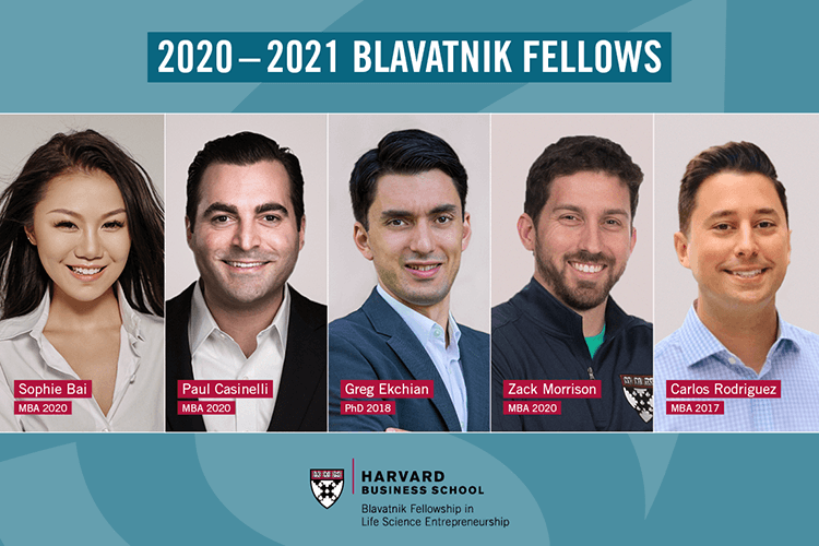 Headshots of the 2020-2021 Blavatnik Fellows.